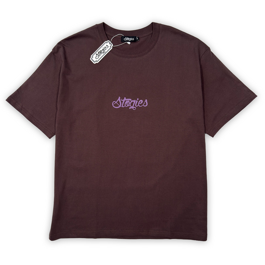 Mr whippy T shirt Brown/Maroon