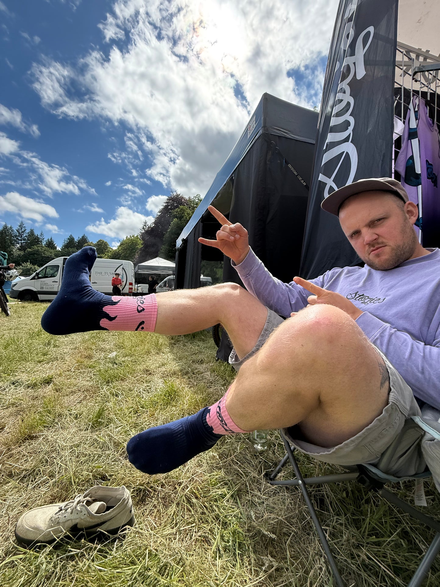 Smiley's flames MTB Socks