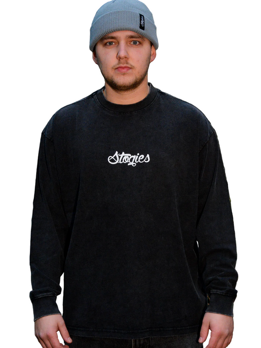 Faded coal - Longsleeve heavy MTB T