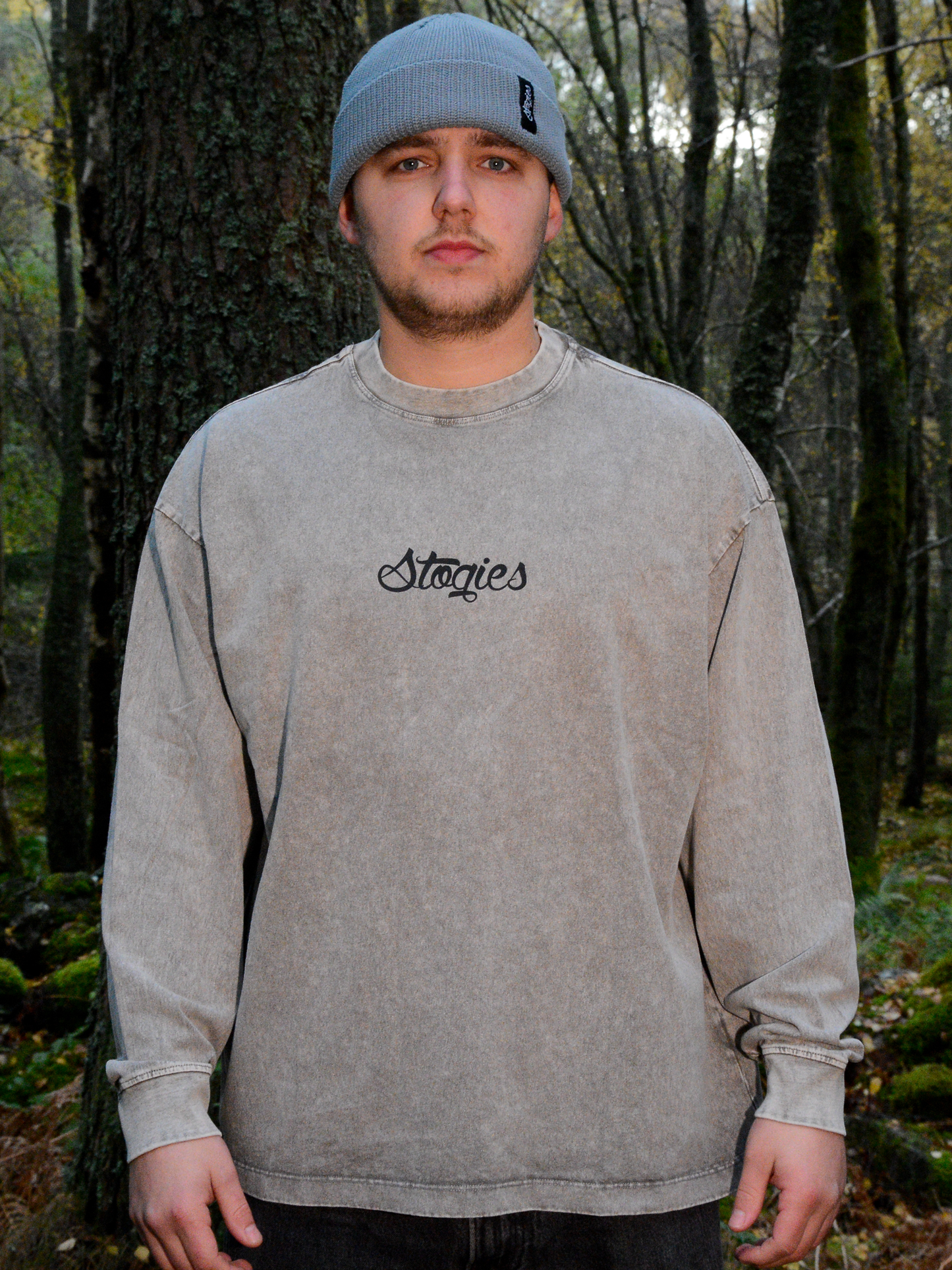 Faded Grey - Longsleeve heavy MTB T-Shirt