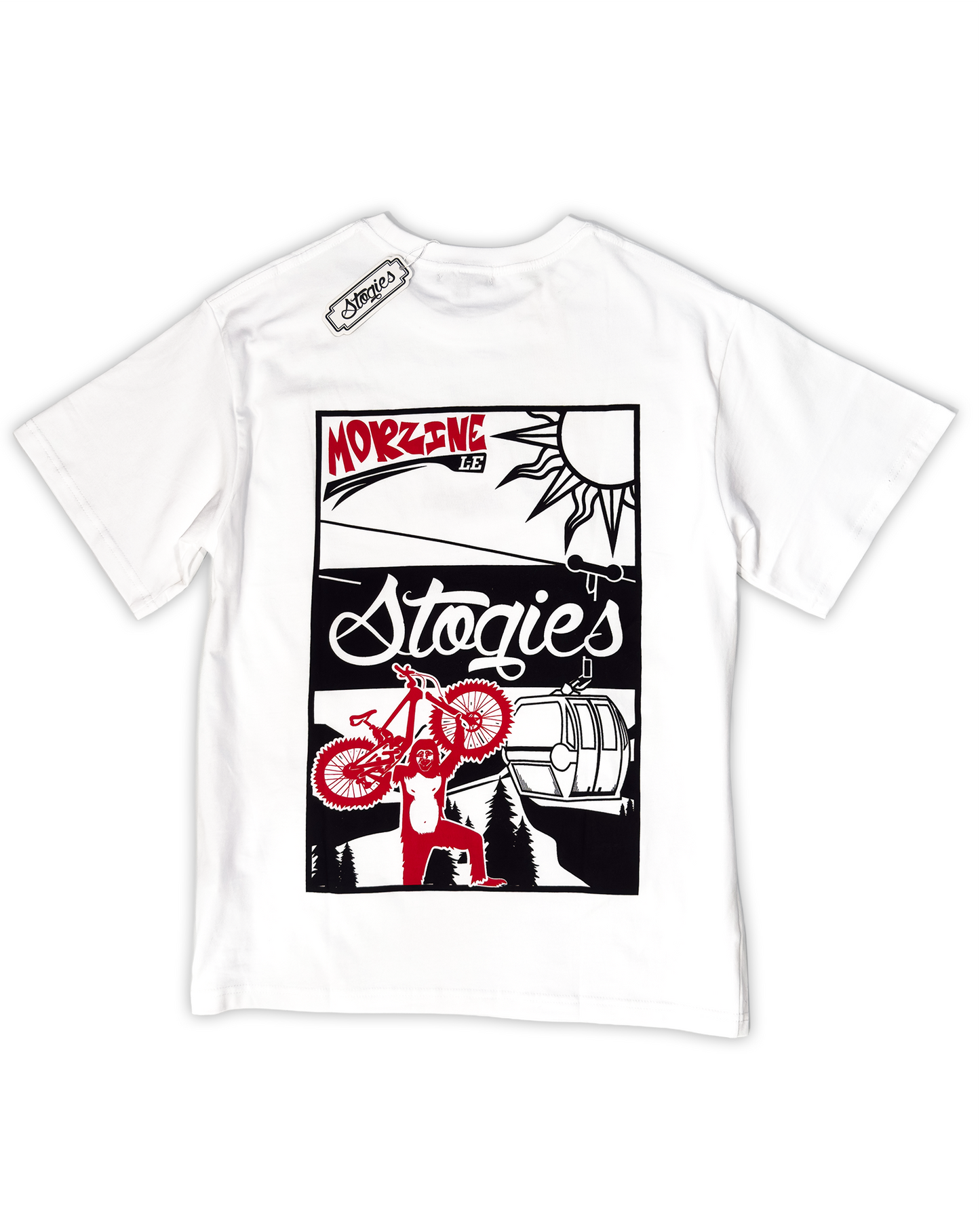 Morzine Limited Edition white - Heavy MTB T-Shirt