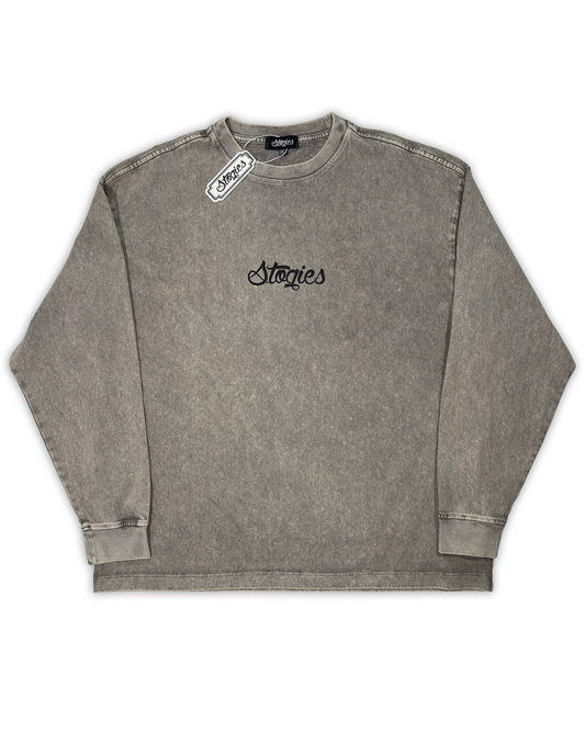Faded Grey - Longsleeve heavy MTB T-Shirt