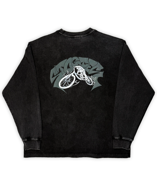 Faded coal - Longsleeve heavy MTB T