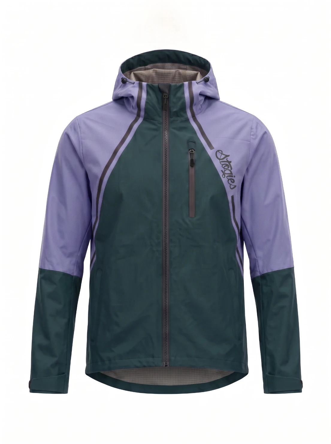Splash back / MTB Tech Raincoat / Lilac - Green PRE-Order price
