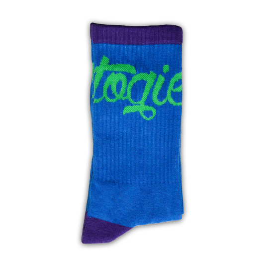 Electric Blue Trail socks