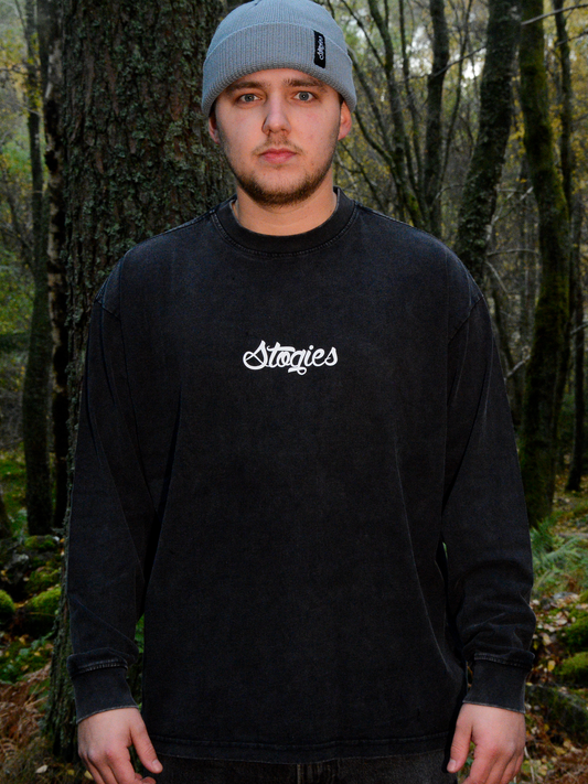 Faded coal - Longsleeve heavy MTB T