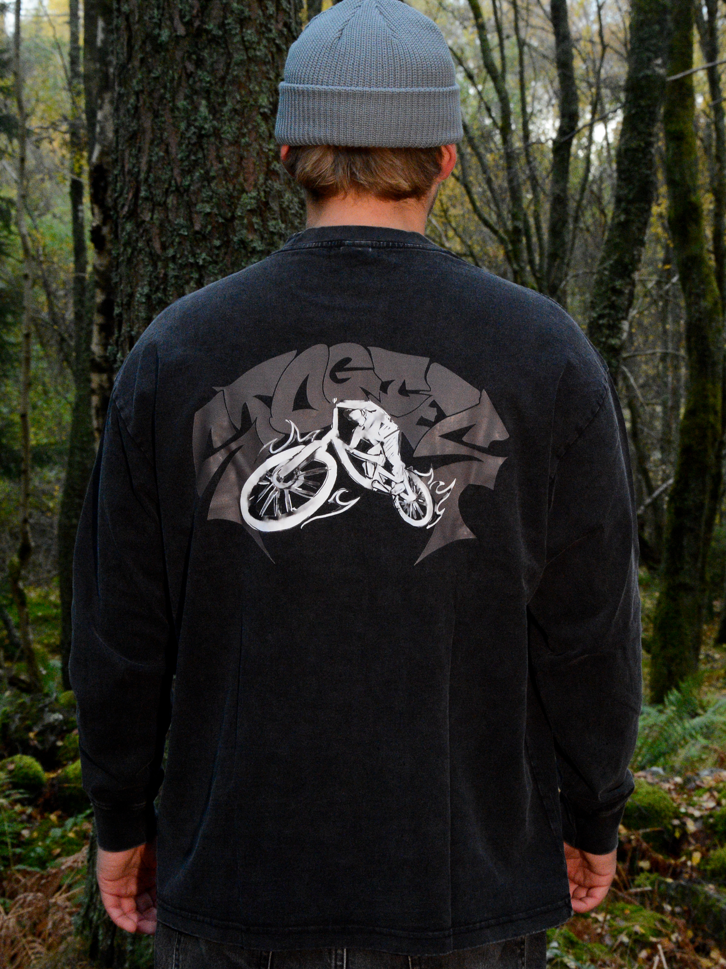 Faded coal - Longsleeve heavy MTB T
